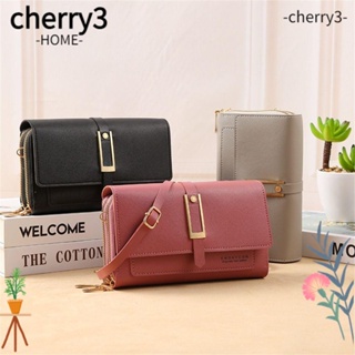 CHERRY3 กระเป๋าสะพายไหล่ สะพายข้าง หนัง PU อเนกประสงค์ สําหรับผู้หญิง