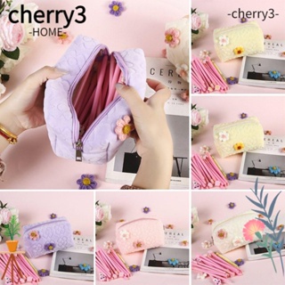 Cherry3 กระเป๋าดินสอ กระเป๋าเครื่องเขียน กระเป๋าเครื่องสําอาง แบบนิ่ม ความจุขนาดใหญ่