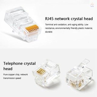 Handskit RJ45 RJ11 RJ12 ชุดเครื่องมือคีมซ่อมเครือข่าย พร้อมคีมทดสอบสายเคเบิล แบบสปริง คีมย้ําหางปลา