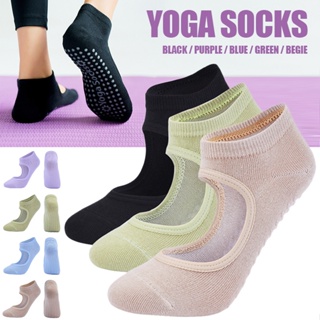 New Ladies Ankle Socks Pilates Sock Backless Yoga Socks Anti-Slip Sports Socks
