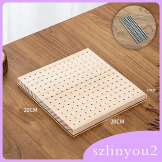 [szlinyou2] แผ่นบอร์ดถักโครเชต์ ทรงสี่เหลี่ยม DIY สําหรับผู้ใหญ่