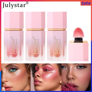 Julystar Monochrome Brightening Liquid Blush Eyeshadow Red Swelling Color Rouge Cosmetic Modifying Contour (tata.th)