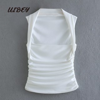 Uibey เสื้อกั๊กแฟชั่น แนวเซ็กซี่ ขนาดเล็ก อเนกประสงค์ 8865