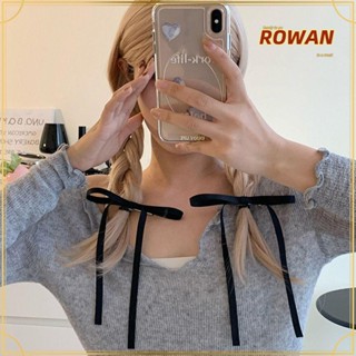 Rowans กิ๊บติดผม ริบบิ้นยาว โบว์ สไตล์วินเทจ เครื่องประดับผม