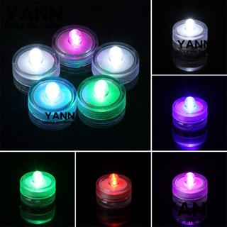 Yann โคมไฟ LED รูปเทียน ขนาดเล็ก กันน้ํา หลากสี อุปกรณ์เสริม สําหรับตกแต่งตู้ปลา