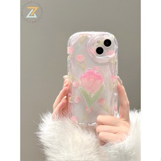 เคสโทรศัพท์มือถือ ซิลิโคน ลายดอกทิวลิป เต็มจอ สําหรับ VIVO Y27 4G Y02 Y35 Y36 Y56 Y22 Y22S Y12 Y20 Y21 Y33S Y30 Y15 Y15S Y15A Y16 Y12A Y72 Y11 Y21A Y50 Y20A Y91C