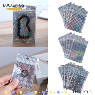 EUTUS ถุงฟอยล์อลูมิเนียม กันน้ํา มีซิป ปิดได้ สําหรับใส่บรรจุภัณฑ์ 10 ชิ้น