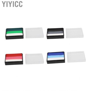 Yiyicc 30g 3 Color Makeup Split Cake Palette Kid Adult Water Activated Face Body Paint for Cosplay Costume Halloween Day