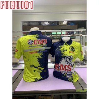 (Fuhui01) เสื้อโปโลกู้ชีพกู้ภัยพิมพ์ลาย