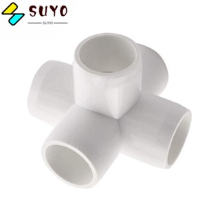 Suyo ที่ตั้งข้อศอก PVC 5 ทาง สีขาว ทนทาน สําหรับเฟอร์นิเจอร์ 10 ชิ้น