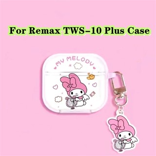 【คุณภาพสูง】เคสหูฟัง แบบนิ่ม ลายการ์ตูนน่ารัก สําหรับ Remax TWS-10 Plus Remax TWS-10 Plus