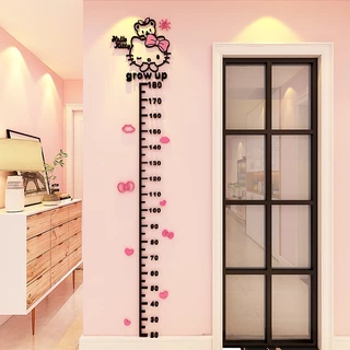 พร้อมส่ง สติกเกอร์วัดส่วนสูง แบบอะคริลิค 3D สําหรับเด็ก