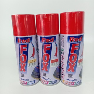 สีสเปรย์ เรดฟ็อกซ์ RED FOX #6 (73) Silver Red 1กระป๋อง 400ซีซี ของแท้ สีสวยสด สินค้าคุณภาพ (MS_Parts Online.)