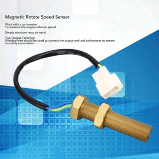  Tool Center Magnetic Rotate Speed ​​Sensor M16x1.5 IP44 ตัวแปลงสัญญาณความเร็ว RPM ทองเหลืองความไวสูงสำหรับเครื่องกำเนิดไฟฟ้า 50V