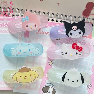 Oceanmap Kuromi กิ๊บติดผม, Cinnamoroll Melody, Gift Pachacco Anime พลาสติก สําหรับเด็ก