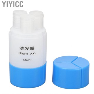 Yiyicc Shower Bottle  Travel Dispenser Strong Plastic 45ml 3 in 1 for