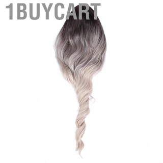 1buycart Black Gradient Beige Long Wavy Wigs Women Wig Hair Replacement