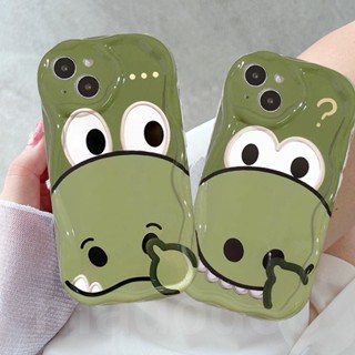 Casing for iPhone 14 Pro Max 13 12 11 ProMax X XS XR 7 8 6 6S Plus SE 2020 Cute Cartoon Couple Funny Nose-Picking Question Mark Ellipsis Dinosaur Fine Hole Soft Phone Case 1NY 41