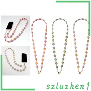 [Szluzhen1] สายสะพายกระเป๋า แบบถัก แฮนด์เมด ลายดอกเดซี่ สไตล์โบโฮ สําหรับกระเป๋าเดินทาง กระเป๋าถือ