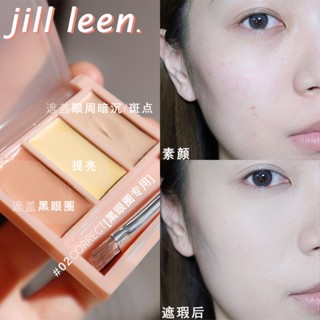 Jill LEEN พาเลทคอนซีลเลอร์ 3 กรัม เนื้อครีม คอนซีลเลอร์ ปกปิดรอยคล้ําใต้ตา สว่าง ติดทนนาน