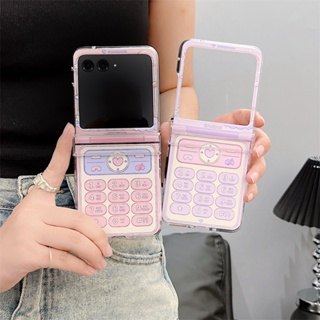 เคสโทรศัพท์มือถือ ป้องกันกระแทก หน้าจอพับได้ พร้อมสายโซ่ สําหรับ Moto Razr 40 Ultra