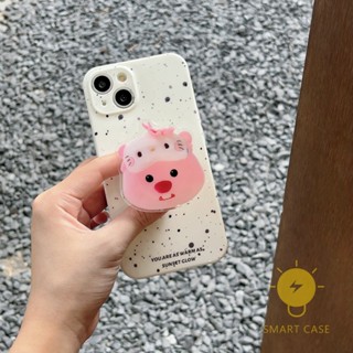 For เคสไอโฟน 14 Pro Max [Cute Pop Grip] เคส Phone Case For iPhone 14 Pro Max Plus 13 12 11 X XS Max XR For เคสไอโฟน11 Ins Korean Style Retro Classic Couple Shockproof Protective TPU Cover Shell