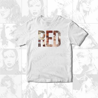 ใหม่ TAYLOR SWIFT RED THE ERAS TOUR เสื้อยืดลําลอง ผ้าฝ้าย แขนสั้น คอกลม สําหรับผู้ชาย และผู้หญิง 2023