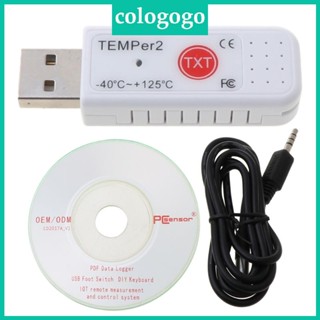 Colo PC TEMPER2 เซนเซอร์ USB ไฮโกรมิเตอร์ เครื่องบันทึกอุณหภูมิ ล็อกเกอร์ข้อมูล