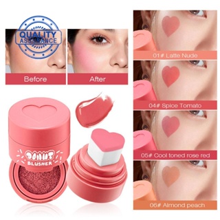 Love heart Air Cushion บลัชออนเนื้อลิขวิด ครีม บลัชออน กันน้ํา รูปหัวใจในแก้ม บลัชออน crema A7M1