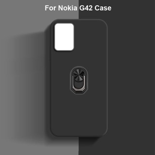 เคสโทรศัพท์มือถือ TPU แบบนิ่ม ผิวด้าน ป้องกันกล้อง สีดํา สําหรับ Nokia G42 Nokia G42