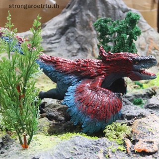 Strongaroetrtu โมเดลฟิกเกอร์ไดโนเสาร์ Jurassic Pyroraptor ของเล่นสําหรับเด็ก 1 ชิ้น