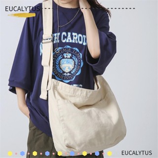 Eutus Canva Hobo กระเป๋าสะพายไหล่ ลําลอง จุของได้เยอะ มีหลายช่อง