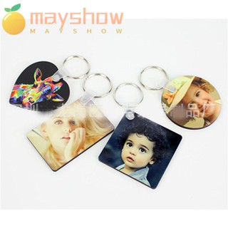 Mayshow พวงกุญแจเปล่า ของที่ระลึกจบการศึกษา ไม้หลายสไตล์ DIY