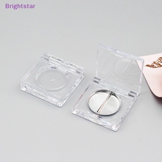 Brightstar กล่องพลาสติกเปล่า ทรงสี่เหลี่ยม สําหรับใส่เครื่องสําอาง อายแชโดว์