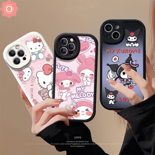 เคสโทรศัพท์มือถือแบบนิ่ม ลายการ์ตูนเฮลโลคิตตี้ คุโรมิ เมโลดี้น่ารัก สําหรับ Oppo A17 A96 A57 A77s A7 A16 A78 A74 A15 A54 A17K A95 A55 A16K A3S A76 A9 A58 A1K A12 A16E A16s A5 A5s A31 Reno 8T 5Z 5F 5 7 เคส