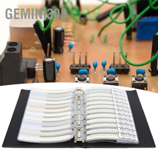 Gemini308 1206 Series 80 Value Capacitors Assortment Kit Electron Components หนังสือตัวอย่างสีดำ