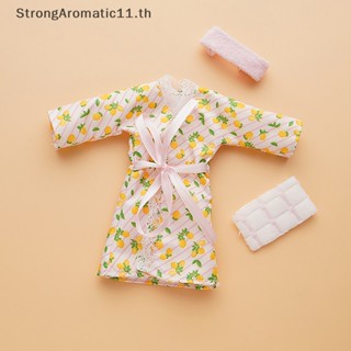 Strongaromatic เสื้อคลุมอาบน้ํา ผ้าขนหนู หลากสี สําหรับตุ๊กตา 11.8 นิ้ว 1/6 1 ชุด