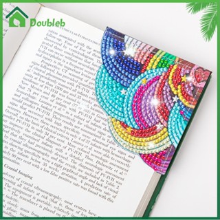 【Doub X ✮】ที่คั่นหนังสือโมเสค พลอยเทียม ทรงสามเหลี่ยม ลายดอกไม้ 5D DIY สําหรับตกแต่งมุมหนังสือ ✮