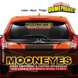 Mooneyes CUTTING สติกเกอร์กระจกมองหลังรถยนต์ กว้าง 40 ซม.