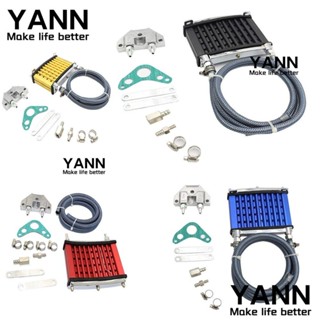 Yann1 หม้อน้ําน้ํามันเครื่องยนต์ อลูมิเนียมอัลลอย ทนทาน แบบเปลี่ยน สําหรับรถจักรยานยนต์วิบาก ATV