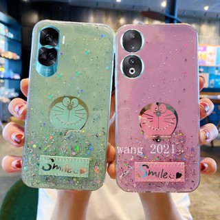 พร้อมส่ง ใหม่ เคสโทรศัพท์มือถือนิ่ม แบบใส ปิดด้านหลัง ลายการ์ตูนกลิตเตอร์ดาว หลากสี สําหรับ Honor90 Honor 70 90 Lite 5G 2023 Honor 90 Lite