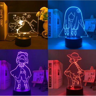 Sky: โคมไฟกลางคืน LED รูปการ์ตูนอนิเมะ 3d ชาร์จ USB สําหรับตกแต่งบ้าน ของขวัญวันเกิด