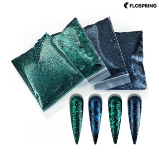 Flospring เลื่อมกลิตเตอร์ 50 กรัม สําหรับตกแต่งเล็บ DIY