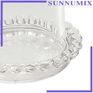 [Sunnimix] ถาดแก้วใส พร้อมโดม สําหรับใส่เค้ก คัพเค้ก เซิร์ฟเวอร์ ขนมหวาน คัพเค้ก เหมาะกับงานเลี้ยงวันเกิด ร้านอาหาร