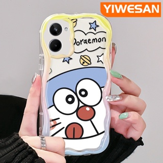 สําหรับ Realme 10 เคสการ์ตูนน่ารัก ลายโดราเอมอน ดีไซน์ใหม่ เนื้อครีม ขอบคลื่น นิ่ม ใส เคสโทรศัพท์กันกระแทก