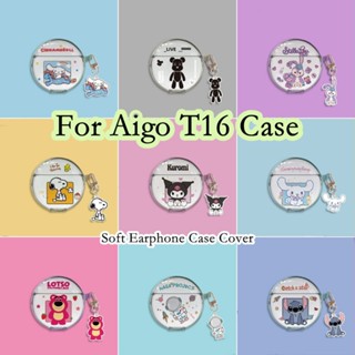 พร้อมส่ง!  เคสหูฟัง แบบนิ่ม ลายการ์ตูน เรียบง่าย สําหรับ Aigo T16 Aigo T16