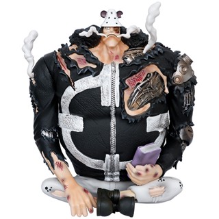 ((พร้อมส่ง) Zero โมเดลฟิกเกอร์ One Piece Shichibukai Bartholomew Battle Damage Big Bear ท่านั่ง