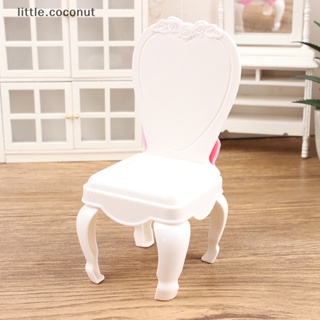 [little.coconut] เก้าอี้จิ๋ว สเกล 1/6 สีขาว สําหรับตกแต่งบ้านตุ๊กตา