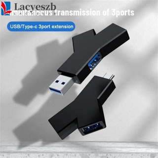 Lacyeszb อะแดปเตอร์ฮับแยก USB 3.0 สําหรับคอมพิวเตอร์ แล็ปท็อป PC