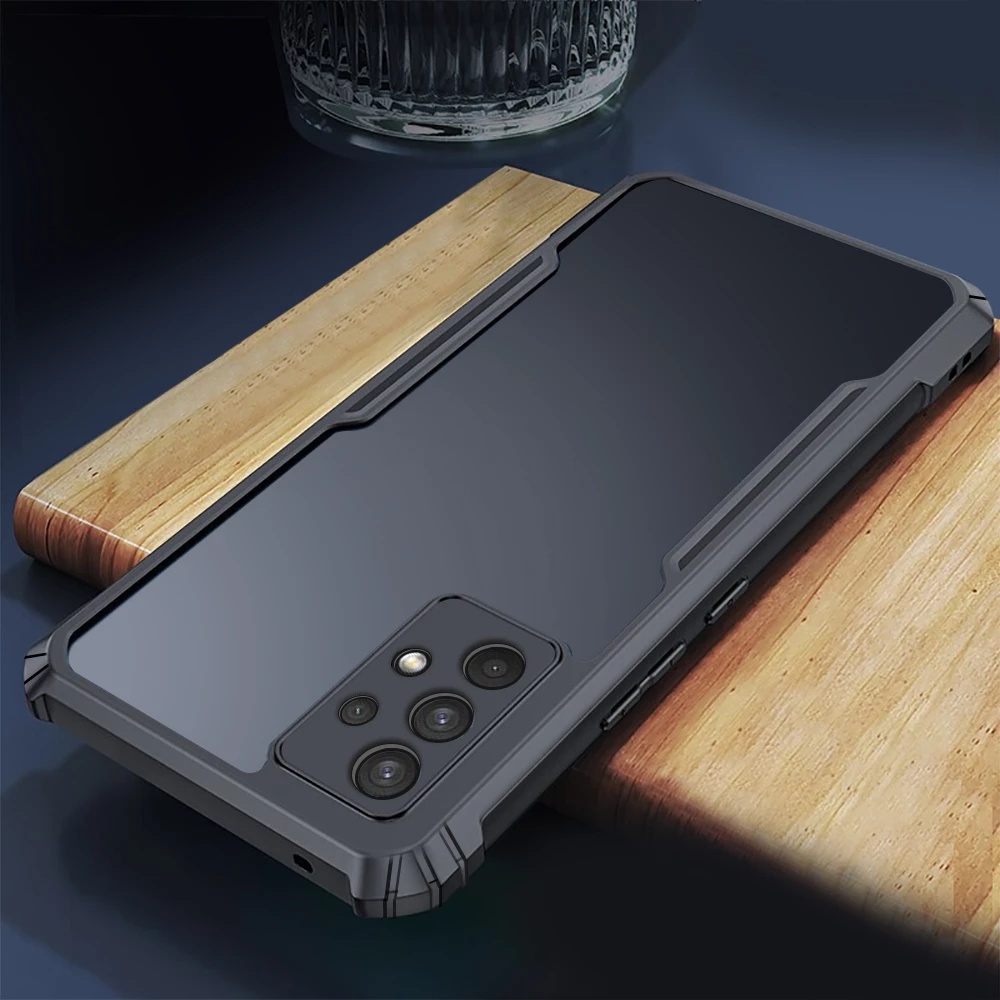 Case For Samsung Galaxy A54 A34 A04 A53 5G A23 A73 A33 เคสกันกระแทก ขอบนิ่ม-หลังใส-หลังแข็ง มุมกันกระแทก เคสPC+TPU